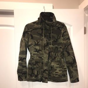 Camo Print Utility Jacket